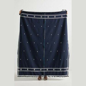 NWT Anthropologie Jodi Embroidered Throw Blanket